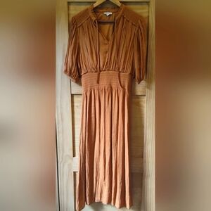 Kings Road Women's Toasted Pumpkin Maxi Dress | 3/4 Sleeve | Large